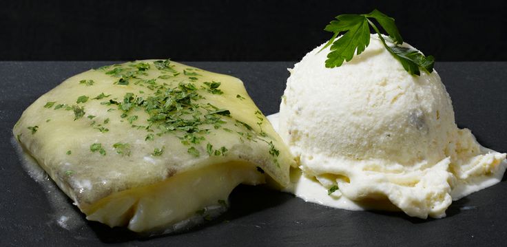 Helado de bacalao al pil-pil
